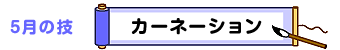 5月の技：カーネーション